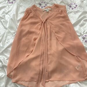 XXI pink sleeveless blouse